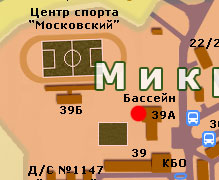 Карта города Московский 2012