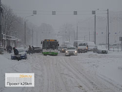 Снежная буря атаковала Москву