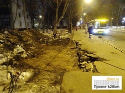 Демонтаж остановочных павильонов в Московском