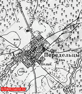 Карта села Передельцы